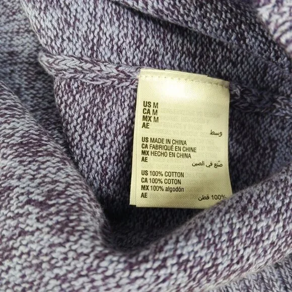 NWT KAREN SCOTT Fall Cozy Turtleneck Sweater MEDIUM(8-10)Lavender 100% Cotton - Picture 15 of 15